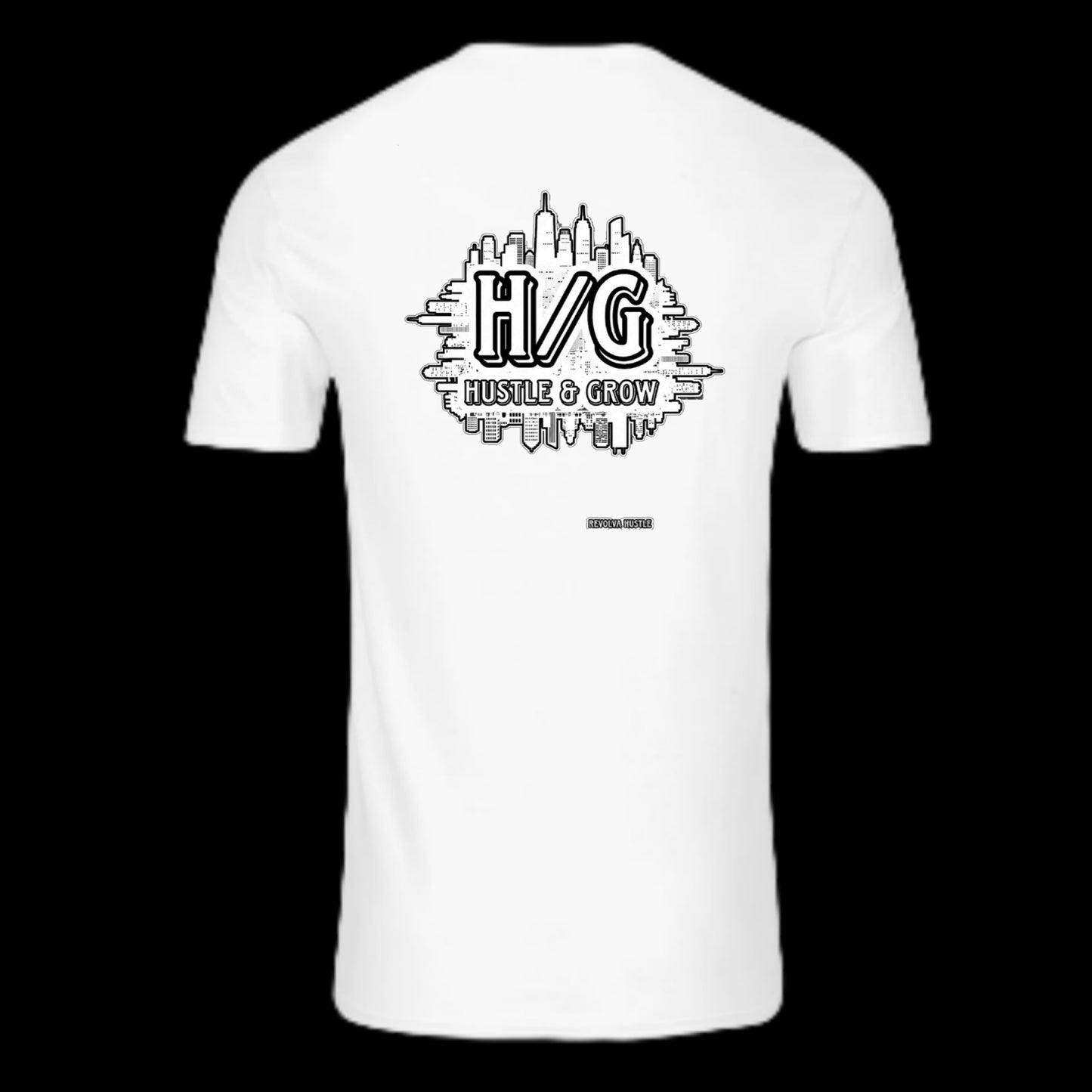 "Hustle & Grow" White T (3 Colors)